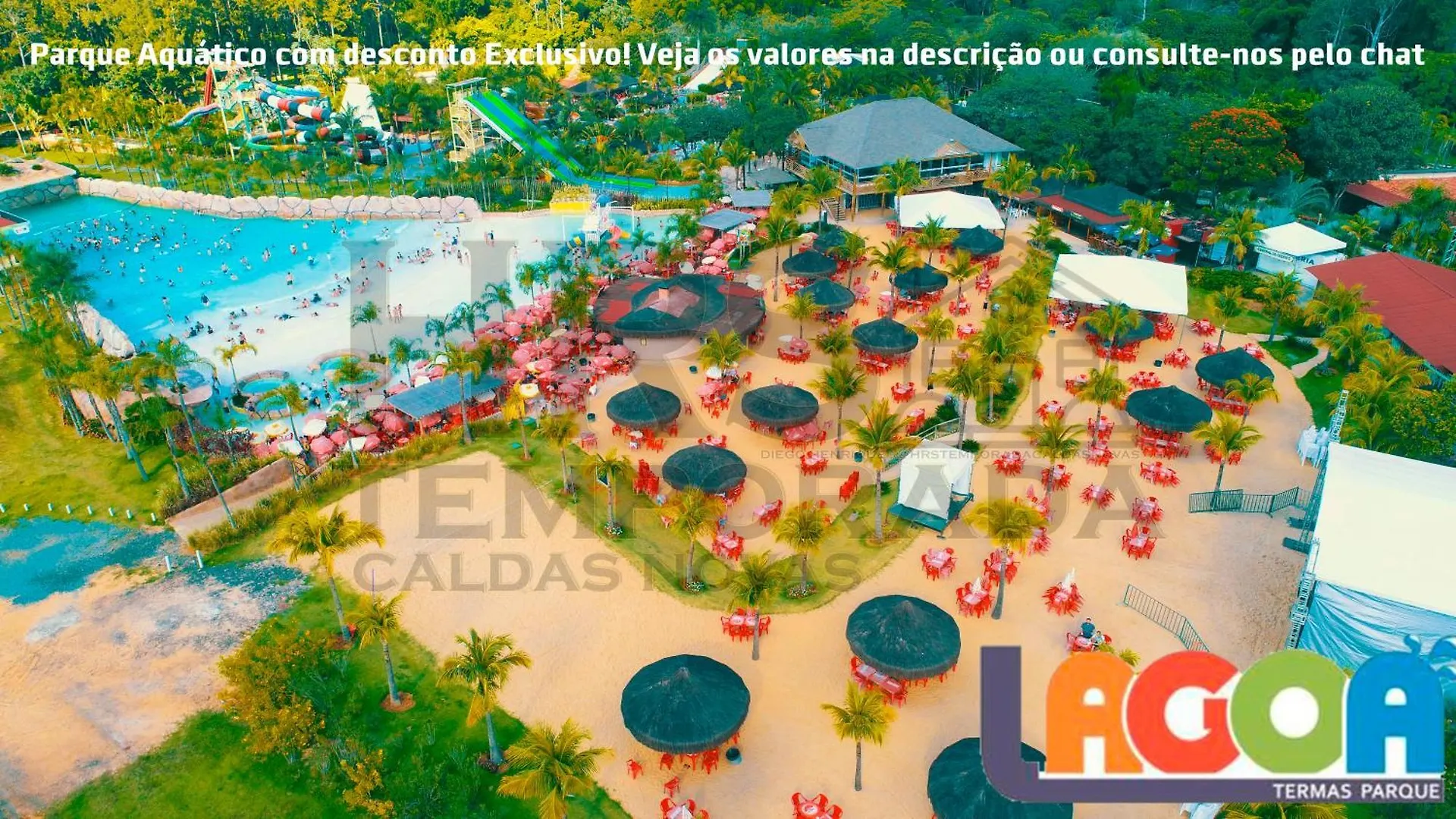 Evian Thermas Hotel Incrivel No Centro De Caldas Novas Com Aguas Termais E Ingressos Com Valores Exclusivos No Hot Park, Lagoa Termas, Nautico E Waterpark 5*,