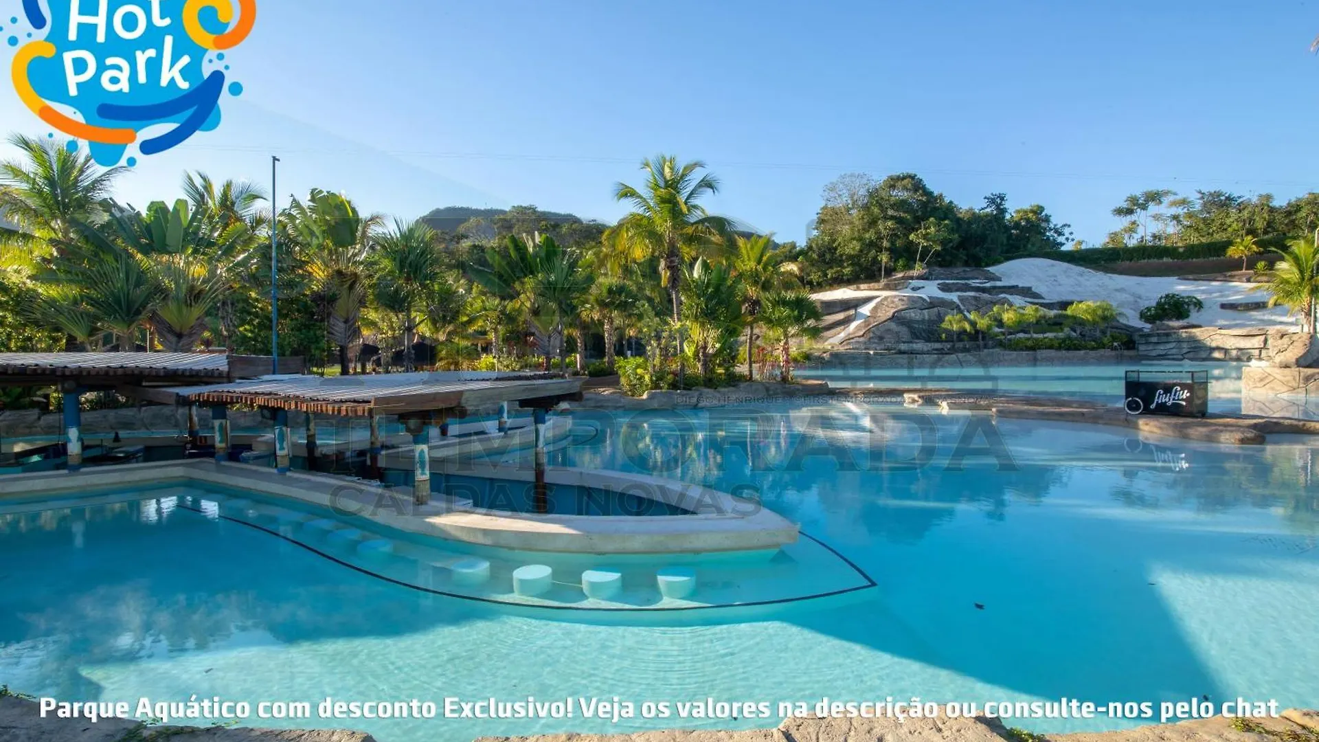 Evian Thermas Hotel Incrivel No Centro De Caldas Novas Com Aguas Termais E Ingressos Com Valores Exclusivos No Hot Park, Lagoa Termas, Nautico E Waterpark 5*,  Brezilya