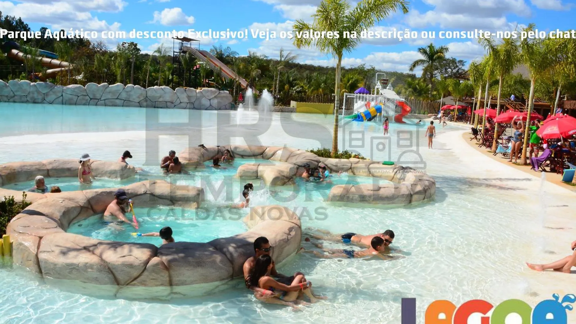 *****  Evian Thermas Hotel Incrivel No Centro De Caldas Novas Com Aguas Termais E Ingressos Com Valores Exclusivos No Hot Park, Lagoa Termas, Nautico E Waterpark Brezilya